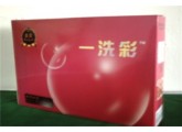 一洗彩，coloured shampoo (brown, red wine colour)